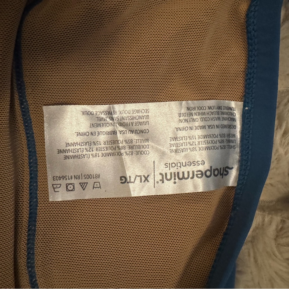 Shapermint Blue Two Piece Swim Suit - Picture 4 of 5